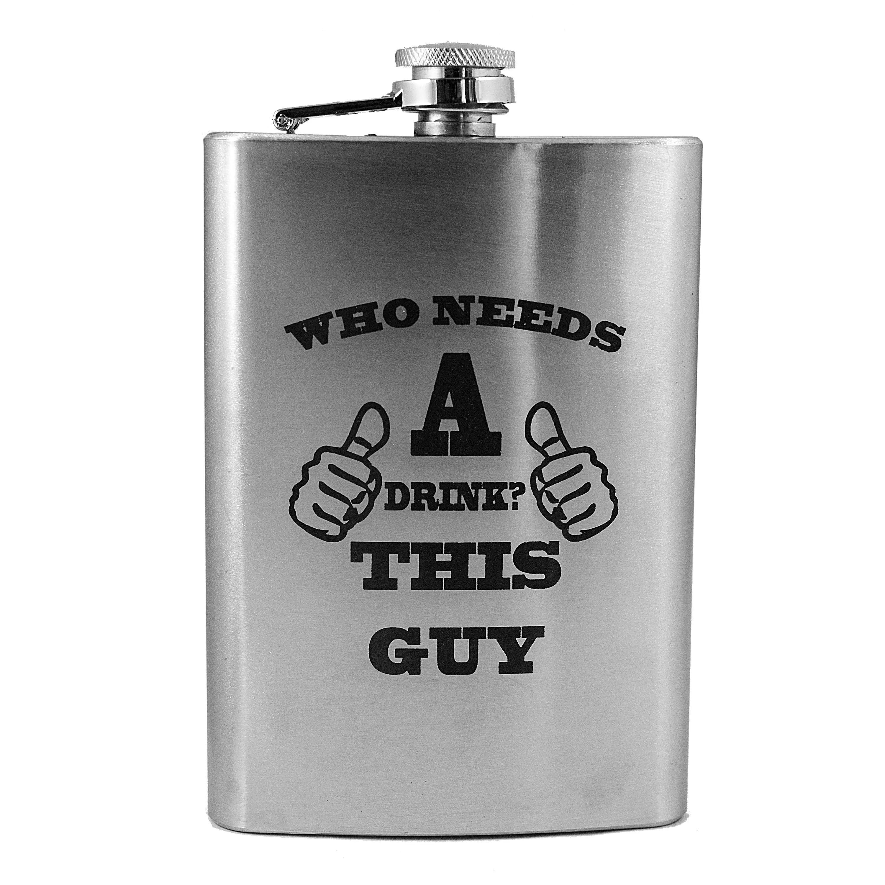8oz Who Needs a Drink Flask L1