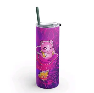 20 oz Handmade Aphmau Genie Cat Inspired Tumbler