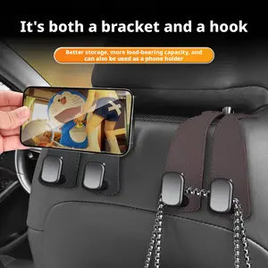 2-in-1 Car Hook & Phone Holder - Keep Your Tidy & Entertain Passengers! 🚗 📱