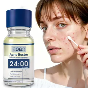 AOAO Salicylic Acid Acne Serum,Pimple Treatment & Body Acne Treatment,Visibly Shrinks Pimples in 24 Hours & Helps Fade Acne Marks in 7 Days,With 1.8% Encapsulated Salicylic Acid, 5% Niacinamide & 20% ZINCOXIDE, Sensitive