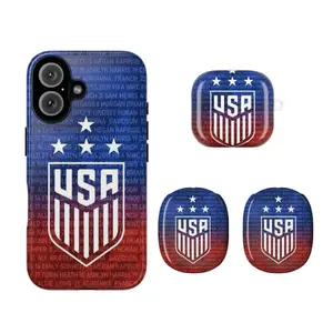 Elite National Team Pros Phone Case – US Roster Graphic Cover for iPhone 11–17 Pro Max, Custom Gameday Accessory TM