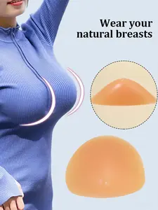 1pc-Soft Silicone Breast Forms Mastectomy Recovery Insert Comfortable Realistic Shape For Post Surgery Crossdresser Cosplay Daily Wear Natural Feeling Bra Pads Women Silicone Bra Inserts