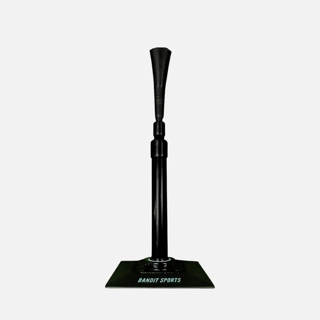 BANDIT SPORTS Pro Steel Frame Batting Tee for Baseball & Softball - Portable Training Equipment with Weighted Base, Adjustable Height for All Ages, Baseballs, Best Softball And Baseball Training Aid