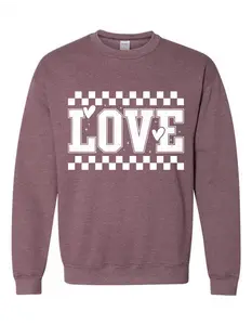 Love on Heathered Crewnecks