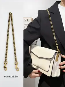 Metal Shoulder Strap Chain, Bag Transformation Chain Strap Accessory, Crossbody Metal Bag Strap for DIY Projects, Handbag Straps ()