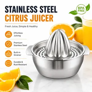 Stainless Steel Fruit Juicer Press, Efficient Juice Extraction Tool, Durable Design for Home Use, Easy to Clean & Maintain