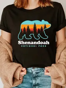 100% Cotton Shenandoah National Park Bear Shenandoah Valley T-Shirt