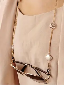 Fashion Eyeglass Chain, Anti-slip Eyeglass Holder Strap, Glasses Holder Strap Around Neck, Glasses Grips, Eyewear Accessories for Women & Girls, Eyeglasses Holder