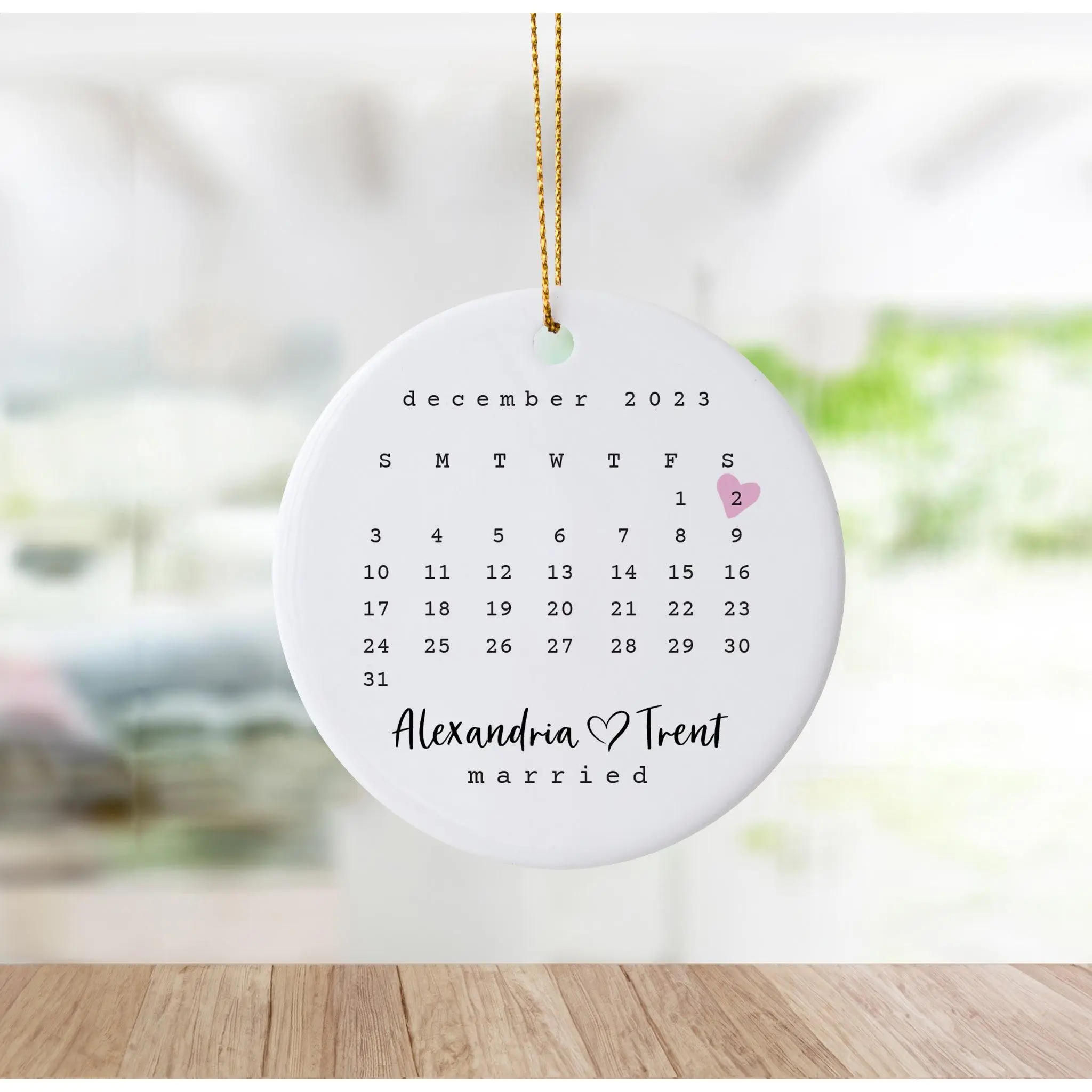 Wedding Ornament-Personalized Anniversary