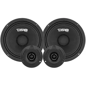 DS18 PRO-GM8.4PK Loudspeaker and Tweeter Package Including a Pair of PRO-GM8.4 + a Pair of PRO-TW1X/BK