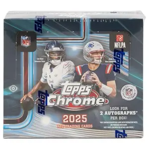 2025 Topps Chrome Football Hobby Jumbo Box