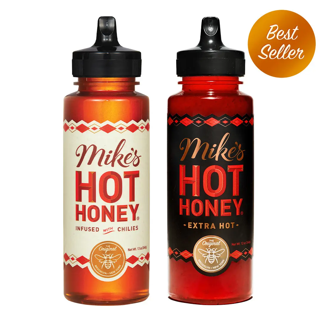 Mike's Hot Honey 12oz Original & Extra Hot Combo (1Pk)