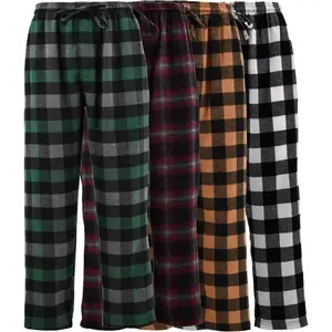 Men's Cotton Super Soft Flannel Plaid Pajama Pants- 2 Pack