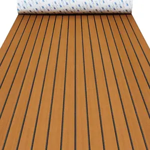 【Non-Slip EVA Foam Decking】Faux Teak Upgrade for Boats, RVs , More! Perfect for Marine Flooring, Swim Platforms, Yachts, Golf Carts,Trailers. Waterproof , Durable