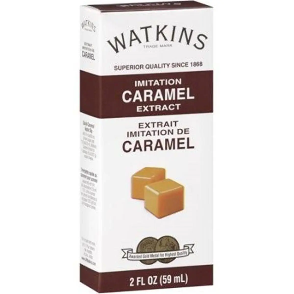 Watkins Imitation Caramel Extract, 2 fl oz - Pack of 6, for Bake, Long Lasting Flavoring for Baking Needs