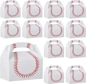 Baseball  Boxes for Party Favors and Snacks - (Pack of 12) Bulk Team Snack  Boxes for Baseball Goodie Bags Favors and Themed Birthday Party  Supplies for