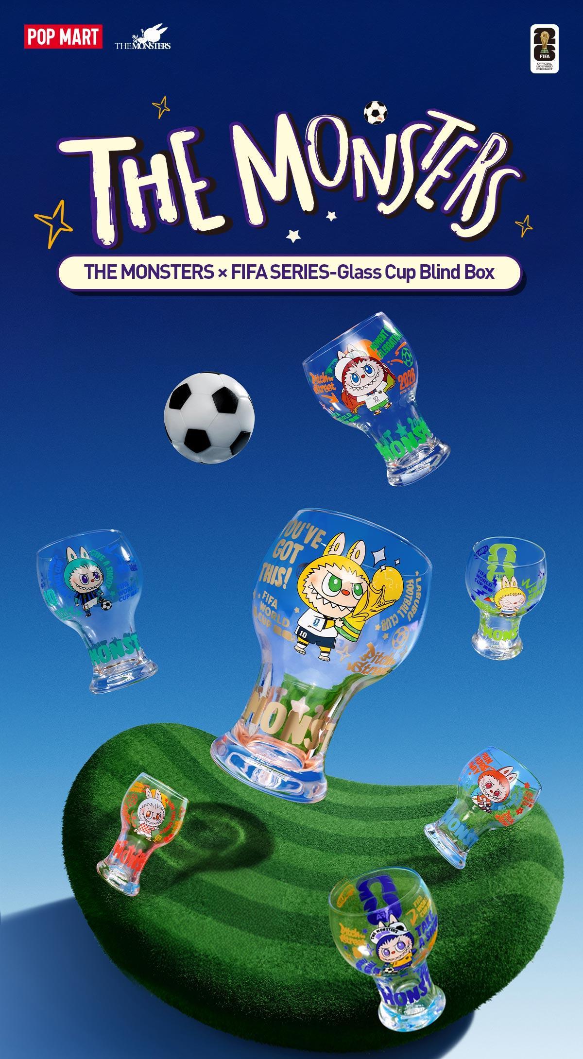 [POP NOW]THE MONSTERS × FIFA SERIES-Glass Cup Blind Box POP MART