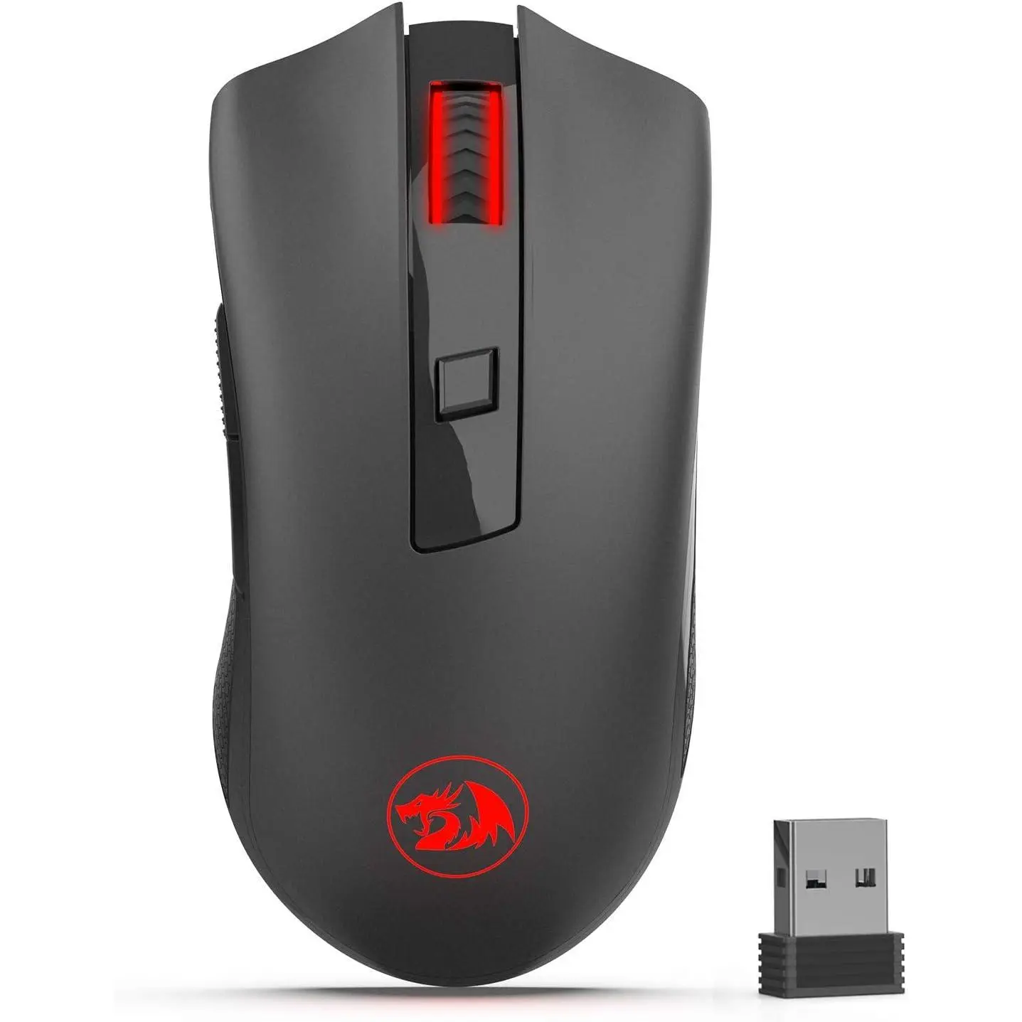 Redragon M652 Optical Sensor Wireless Gaming Mouse - 2.4G Cable-Free Small Mouse with USB Receiver, 5 Adjustable DPI Levels, 6 Programmable Buttons for Office/Desktop, Laptop, PC, MacBook, Optical Sensor Mouse