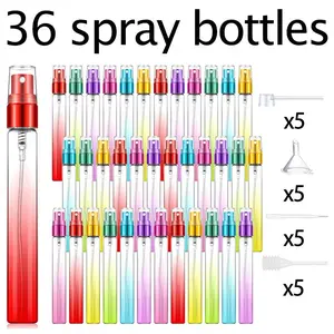 Mini Perfume Spray Bottle Set, 36pcs Spray Bottles & 5 Dropper & 5 Funnel & 5 Dispenser & 5 Spring Tube, Spray Bottles for Travel, Makeup, Makeup Accessories, Cosmetic