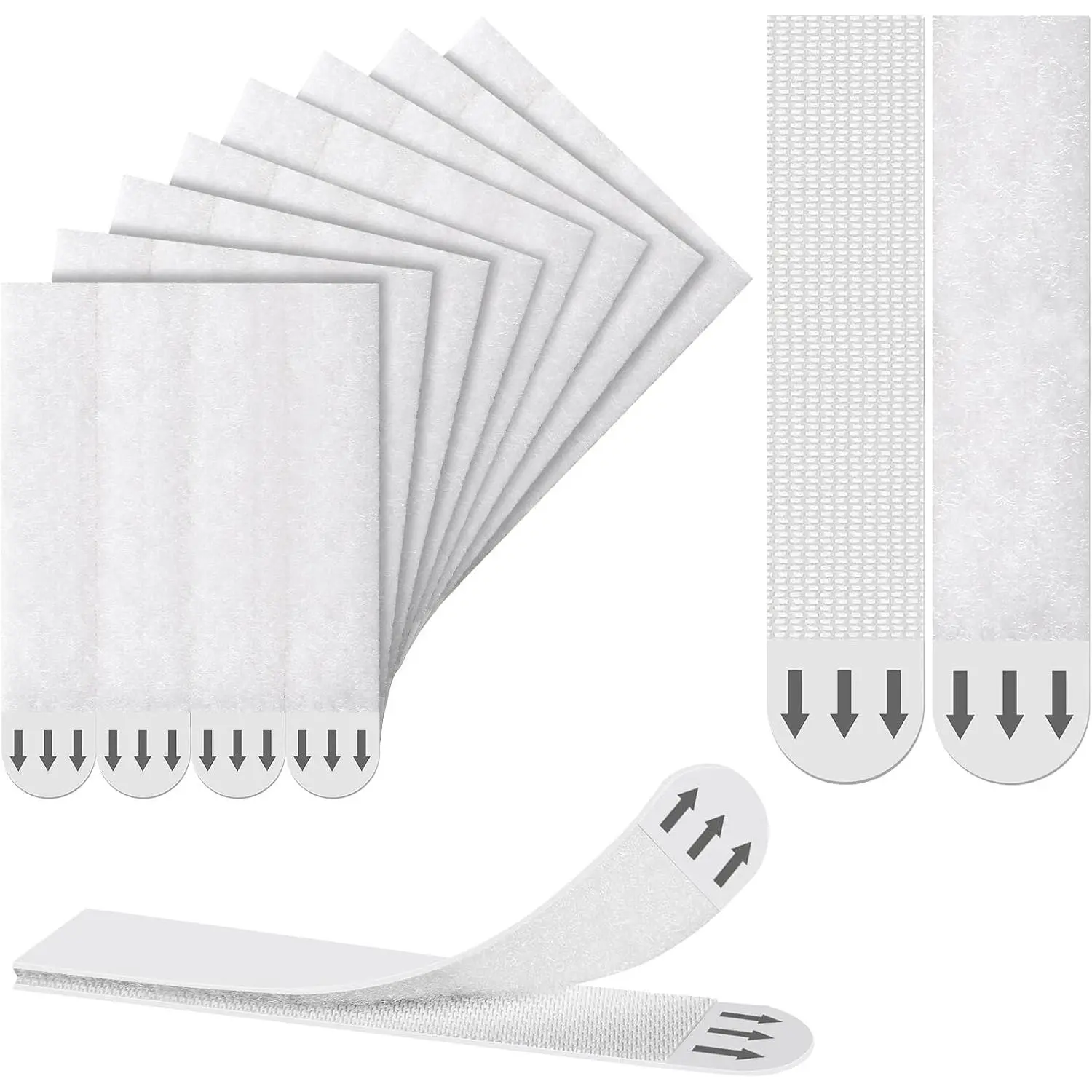 Picture Hanging Strips Heavy Duty, No Tools Adhesive Poster Strips for Frame Mounting Strips, Damage Free Frame Hangers for Classroom Walls, Renter Friendly, Apartment Essentials, White 64 PCS