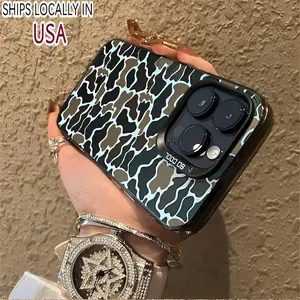 Vintage Camouflage Black Shockproof Phone Case For iPhone 17/7 8 X Xsmax 11 12 13 14 15 16promax Samsung S24 S23 S22 S24ultra S23ultra S22ultra