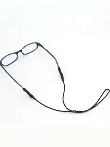 2pcs Adjustable Buckle Eyeglass Straps, Sunglasses & Eyeglass Frame Chain Lanyard Retainers, Anti-lost, Anti-slip Elastic Cords, Neck Wrap Retainers