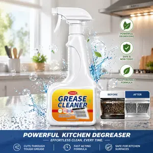 Multi-Purpose Cleaner Spray Powerful Kitchen Degreaser for Oven Stove Range Hood & Sink Effective Cleaning Solution