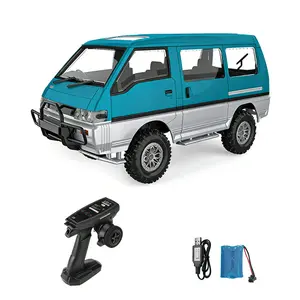 1/12 Scale 4WD Off-Road RC Car, RTR Remote Control Crawler with 2-Speed Metal Gearbox, Brush Motor, ESC, Servo & LED Light, Hobby Grade Model Vehicle, Outdoor Toys for Boys and Girls