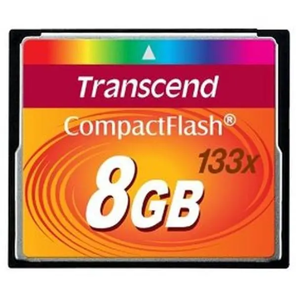 Transcend TS8GCF133 CompactFlash 133X Memory Card - 8GB