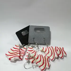 Little Debbie Christmas Tree Cake Earrings-=%2= party=%2=-=%2= earring=%2= party-=%2= earring=%2= threadless christmasng=%2= holid--=%2=- dangle=%2=-- ay jewelry-=%2= dangle=%2=-=%2= earring=%2=--=%2=- earring=%2=-- dangle earring ideal gift christmas gif