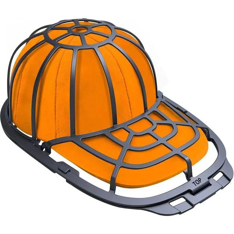 Plastic Hat Washer - 1-Pack Laundry Cleaning Cage Holder Frame Net for BL Laundry Tools & Accessories, Fits Curved Ball Caps & Adult and Kid's Caps, Easy Installation, Energy & Time-Saving