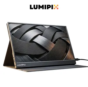 LUMIPIX Portable Monitor, 15.6" FHD 1080P IPS 60Hz External Monitor with USB-C, HDMI, Ultra-Slim PC Accessory, Smart Cover, Speakers, for Laptop, Mac, PS5 Gamers