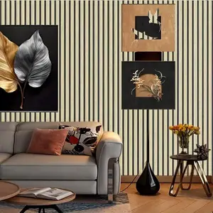 Flat stripes 3D wood grain grille self-adhesive wall panel, easy to cut and paste, with a wood grain surface and matte finish, suitable for bedrooms, living rooms, ceilings, TV feature walls, and wood wall decoration. self-adhesive wallpaper sticker