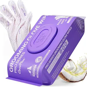 [live exclusive]HICC PET Glove Wipes PRO，Freshening Grooming Dog&Cat Disposable 20Pcs