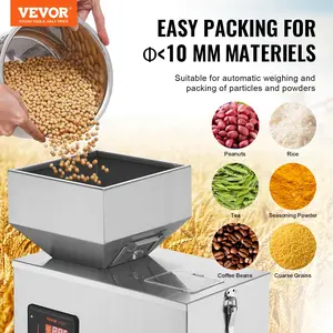 【Spotlight Day】VEVOR Powder Filling Machine, 0.002-0.44lbs/1-200g, Automatic Intelligent Particle Weighing Filling Machine, Bottle Bag Powder Filler Particle Dispenser for Tea Seeds Grains Powder Flour Beans Glitter