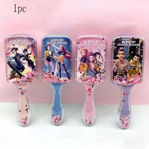 Kpop Demon Hunter Comb, Gentle Detangling Brush, Reduces Breakage, Easy to Clean, Ultra-Lightweight, Soft Bristles, Hair Care Tool