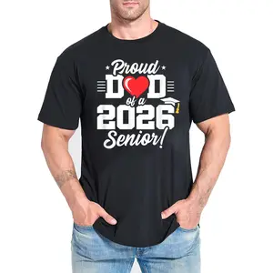 Proud Dad of a 2026 Senior Graduation Gift T-Shirt, Class of 2026 Father's Day Gift Tee for Men, Funny Proud Senior Dad Apparel Gift,summervibes