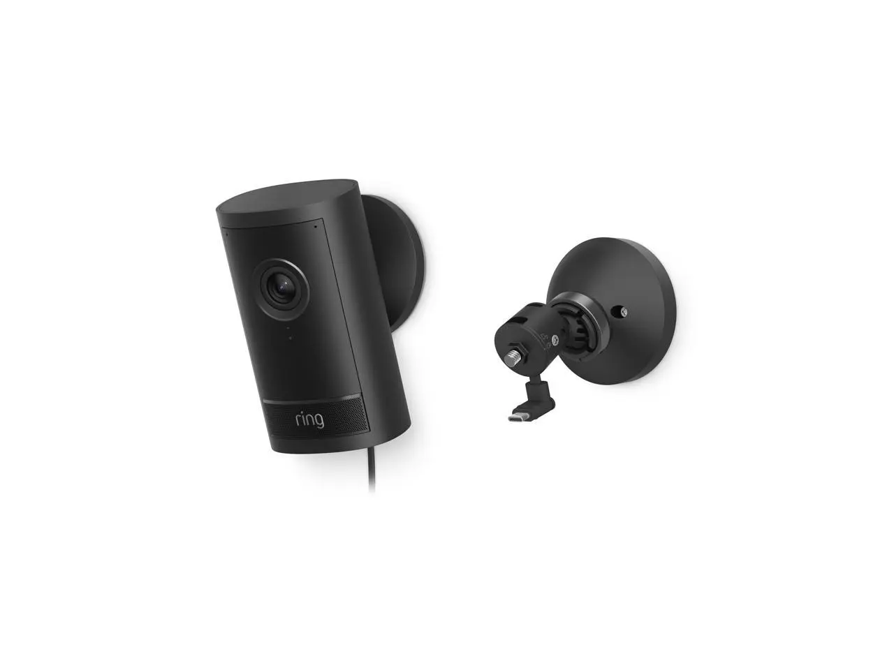 Ring Outdoor Cam Pro, PoE+ - Retinal 4K Outdoor Security Camera, 10x Enhanced Zoom, 3D Motion Detection, Two-Way Talk, Black