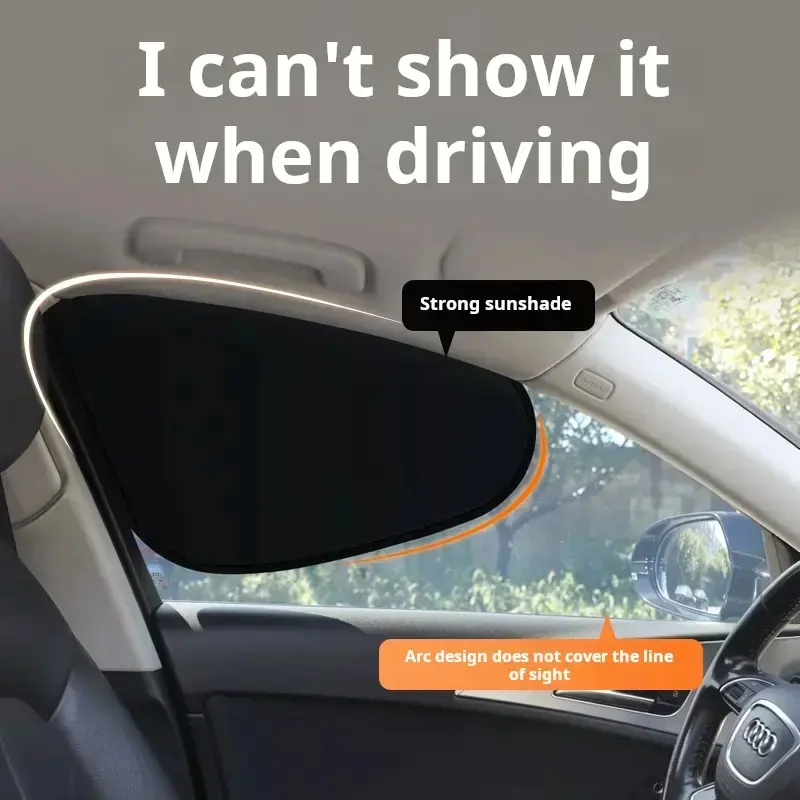 4 Pack Car Side Window Sunshade – Exterior Auto Accessories, Privacy-Protecting Sun Visor, Reduces UV & Heat, Easy to Install, Ideal for Camping, Naps & Daily Driving, Durable Breathable Mesh, Fits Most Vehicles, Keeps Cabin Cool & Comfortable
