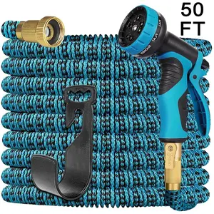 50FT/100FT Expandable Garden Water Hose with 10 Function Nozzle