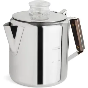 Brew Stainless Stovetop Coffee Percolator, 2-6 Cup