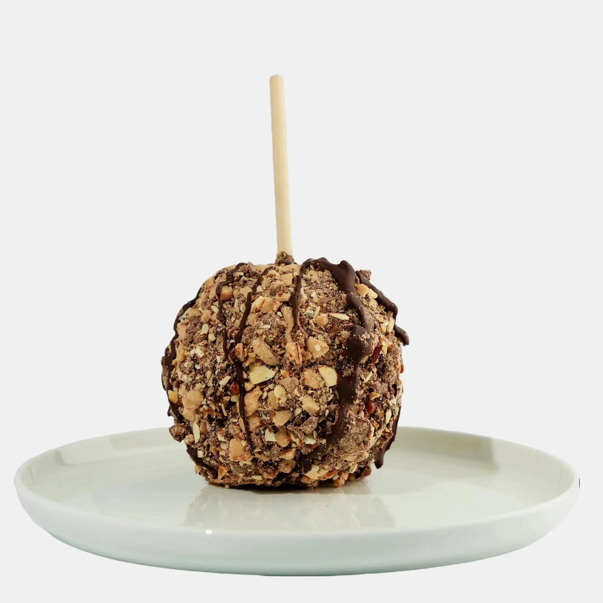 Butter Crunch Caramel Apple, 16oz Crunchy Sweet Food Snacks - Hand Rolled in Toffee