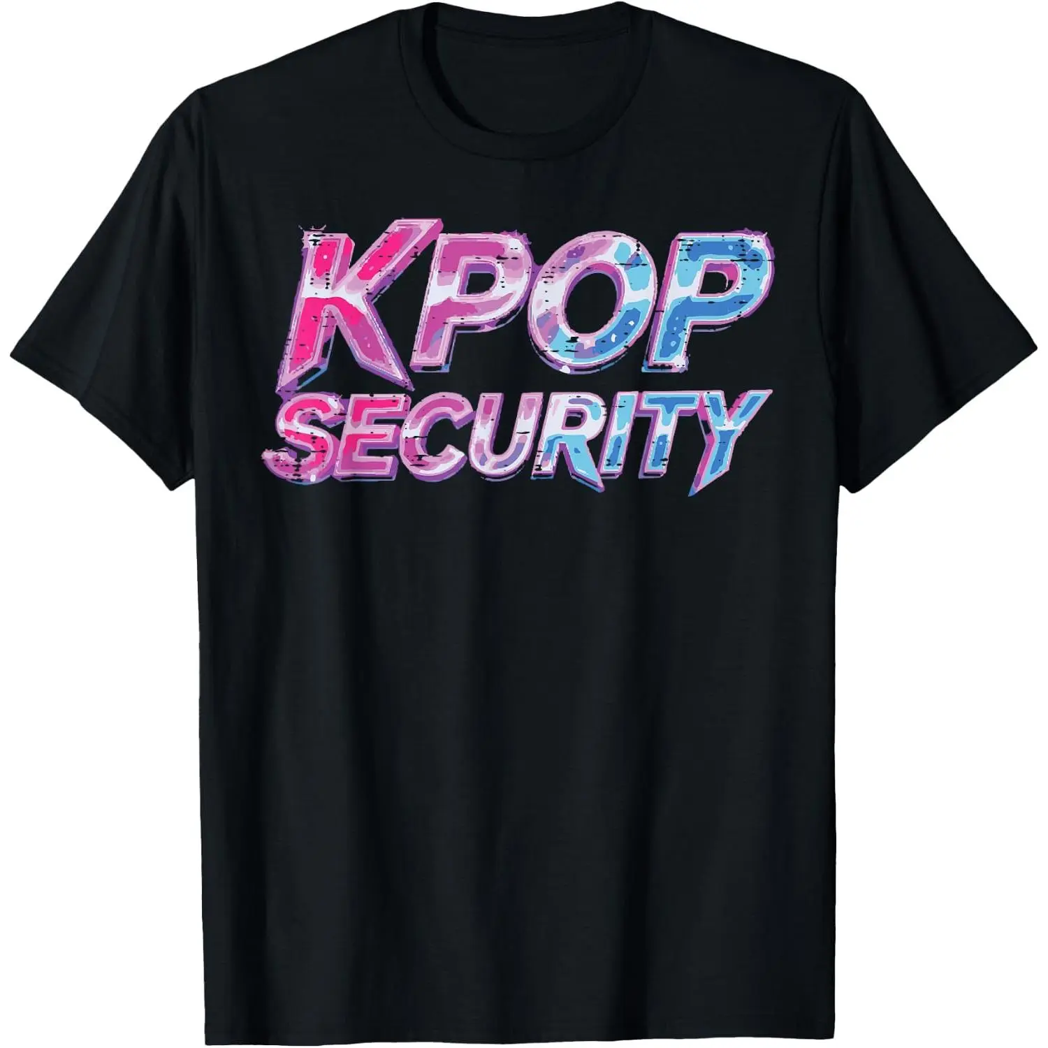100% Cotton Kpop Security Funny K-Pop Birthday Party Boys Kids Youth Men T-Shirt
