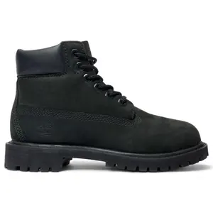 Timberland 6" Premium Waterproof Boot Black Nubuck (PS) (kids) by StockX