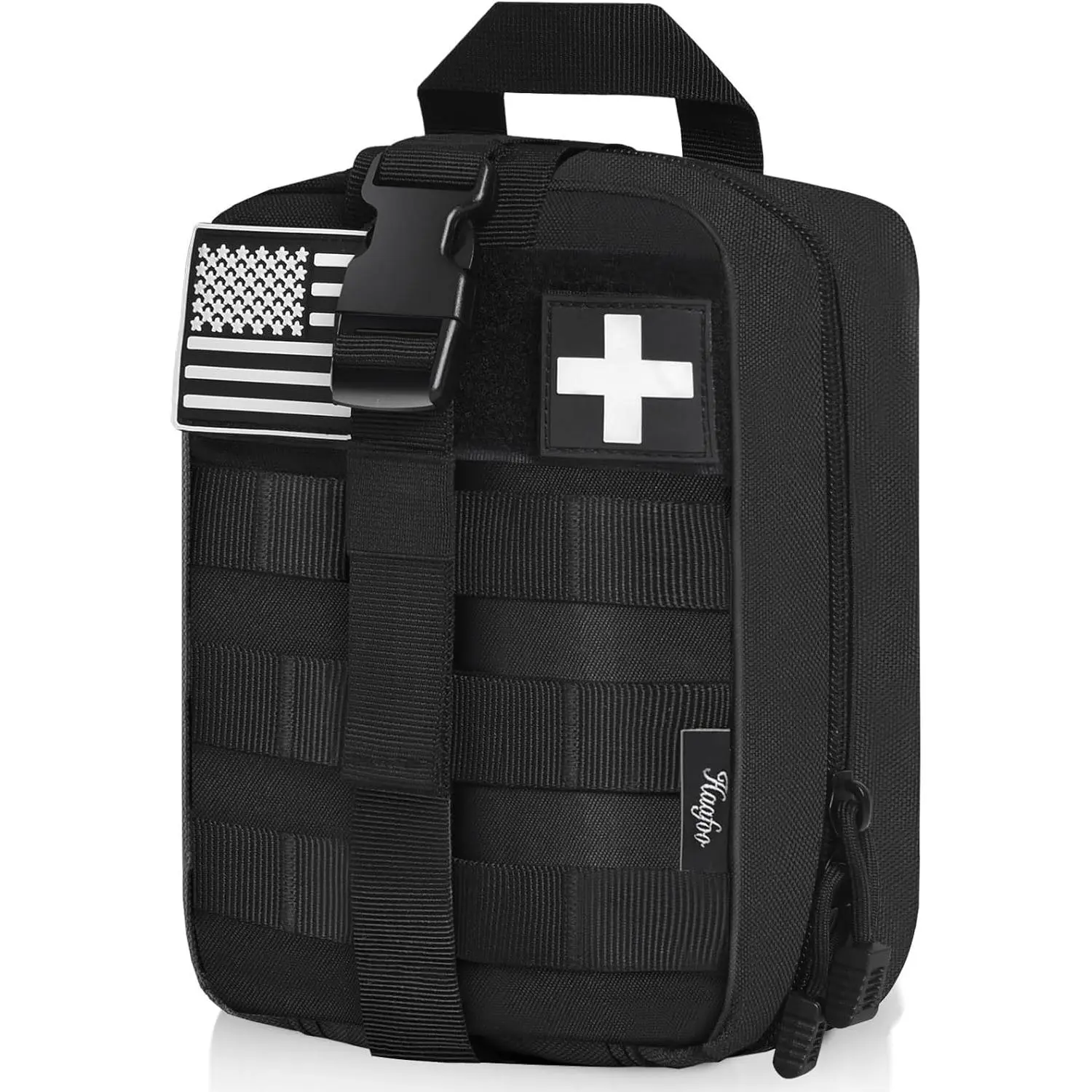 Tactical Rip-Away Molle Medical Pouch, 1000D Nylon IFAK Organizer with Multi-Pockets, Portable for Military Personnel and Outdoors, Quick Access, Civilians, High-Capacity, Tear Resistant, Hiking / Light Outdoor, Outdoor Activities, Emts