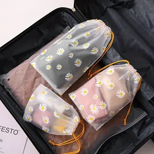 50pcs Daisy Drawstring Bags - Perfect for Shoes, Towels, Travel & Storage! Travel Organizer Bag