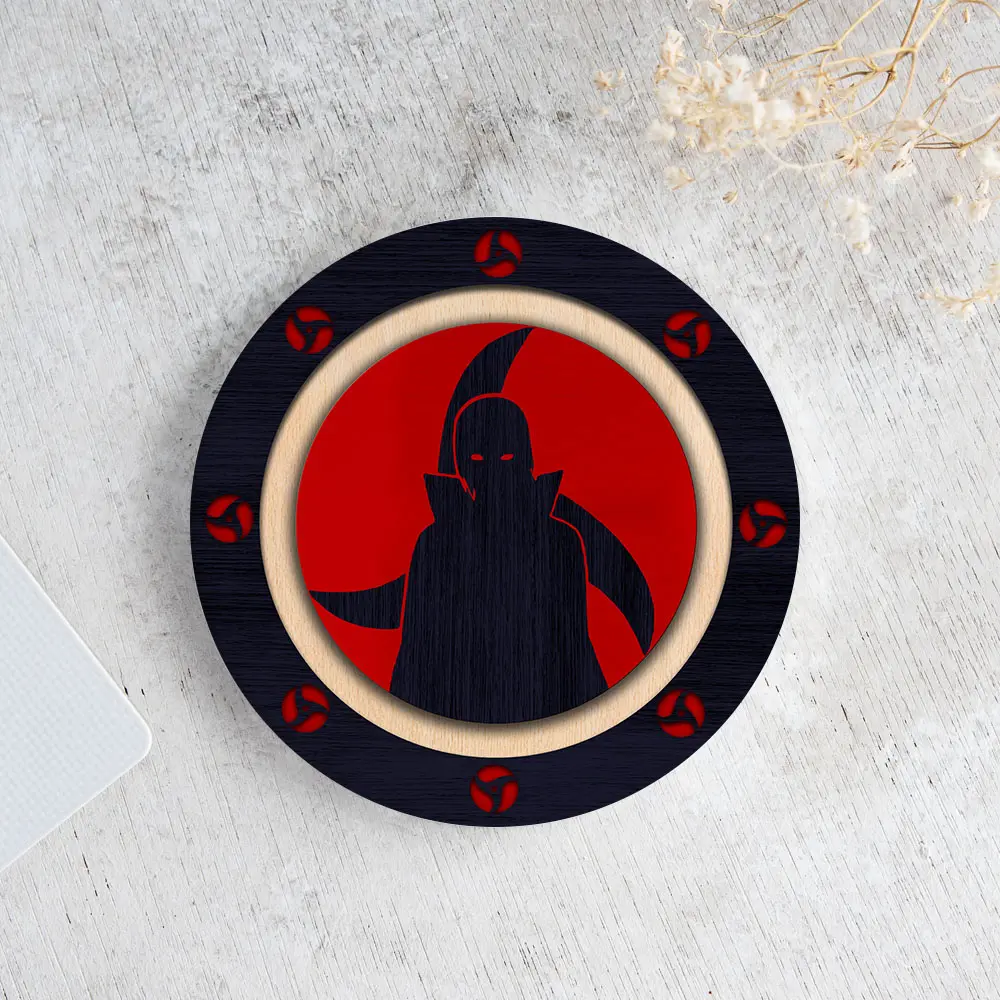 Itachi Magekyo Sharingan Round Ceramic Drink Coasters
