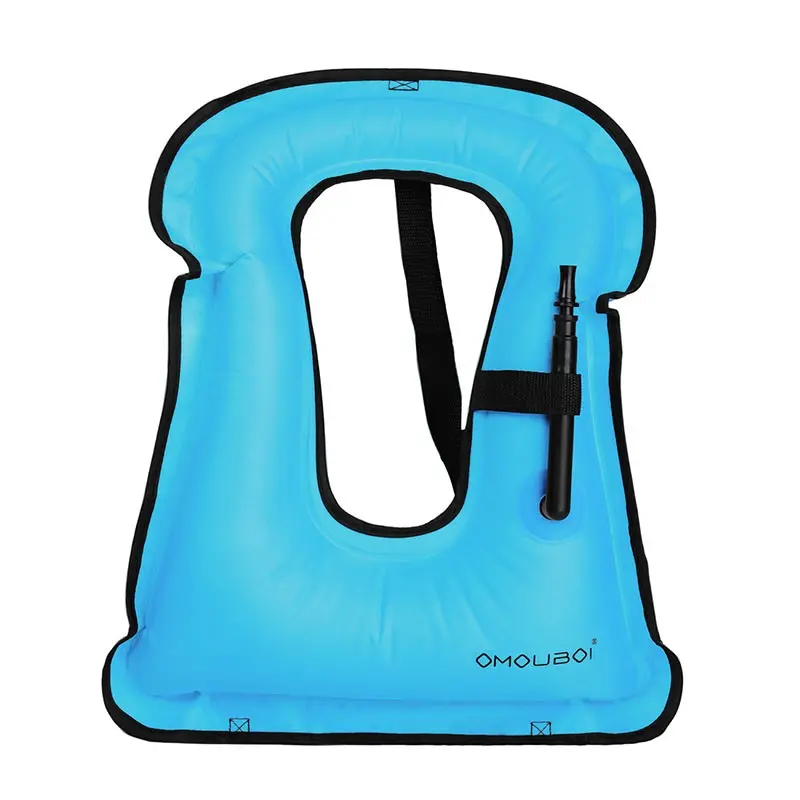 Portable Inflatable Vest, Foldable Eco-Friendly PVC, Quick Inflate, Ideal for Snorkeling, Kayaking, Fishing, Water Activities。Inflatable Snorkel Vest Portable Swimming Buoyancy Aid Vest Lightweight Foldable Water Sports Float Vest for Adults。