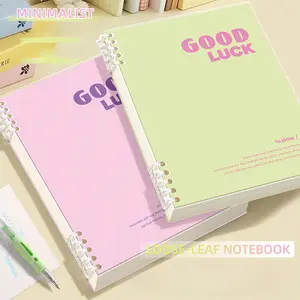 Minimalist Cover Spiral Notebook for Class Notes, Planning & Journaling — B5 7.2x10.1 Inch Lined Notebok 120 Pages, White, Pink, Blue, Green Aesthetic Cover, Suitable for School Study and Office