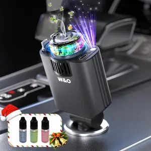 W&O Aromatic Starlight In Car Roof Retractable Car Charger 5-in-1 Smart Car Charger Atmosphere Lighting 180° adjustable plug Adapters in a Robust